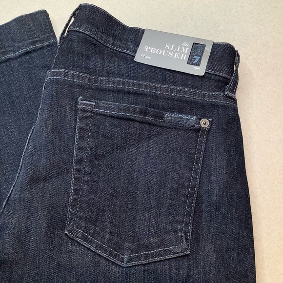 7 For All Mankind Jeans 29X36 Slim Trouser In Lockheed NWT! - Picture 3 of 6
